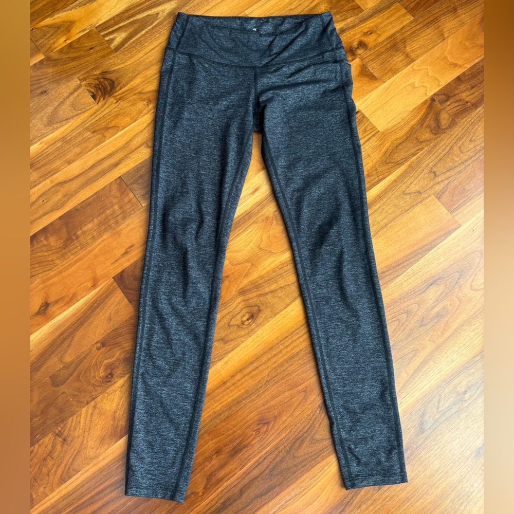 Athleta Charcoal Heather Leggings, USED